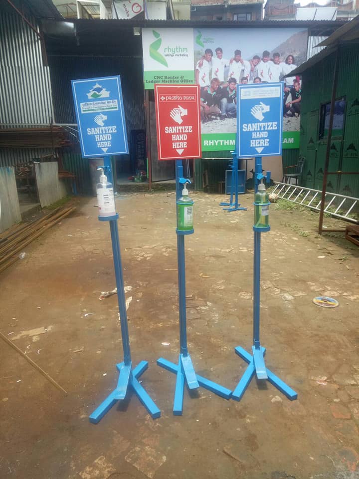 sanitizer stand nepal